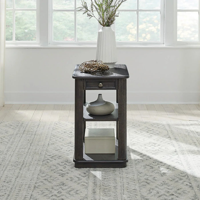 Wallace - Chair Side Table - Brown