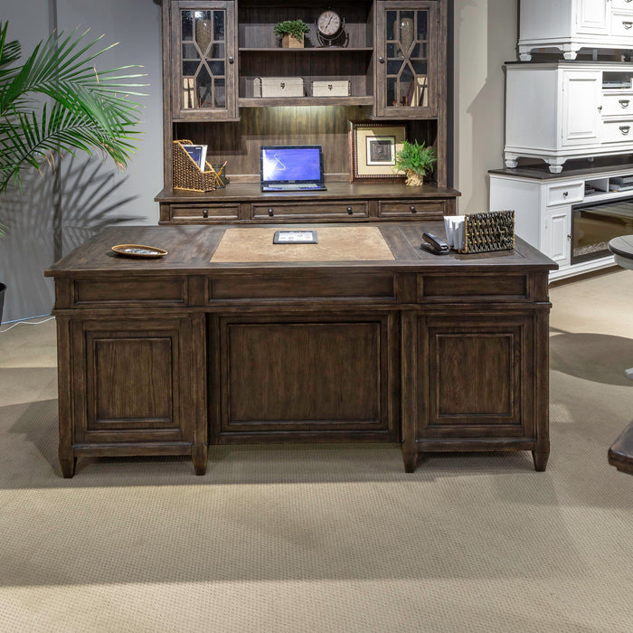 Paradise Valley - Executive Desk Top - Dark Brown