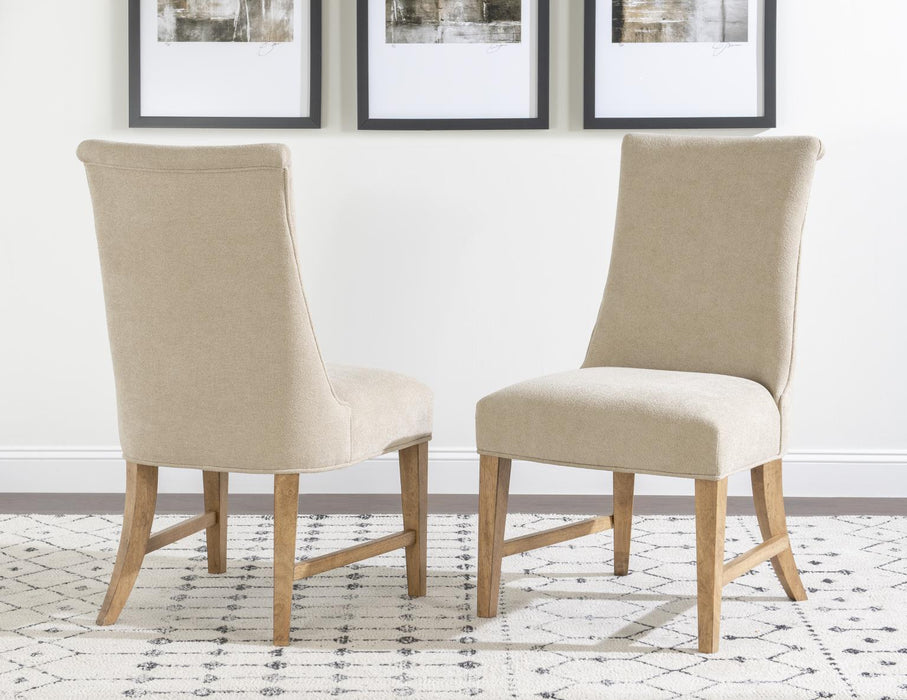 Linden - Upholstered Side Chair (Set of 2) - Honeyed Oak