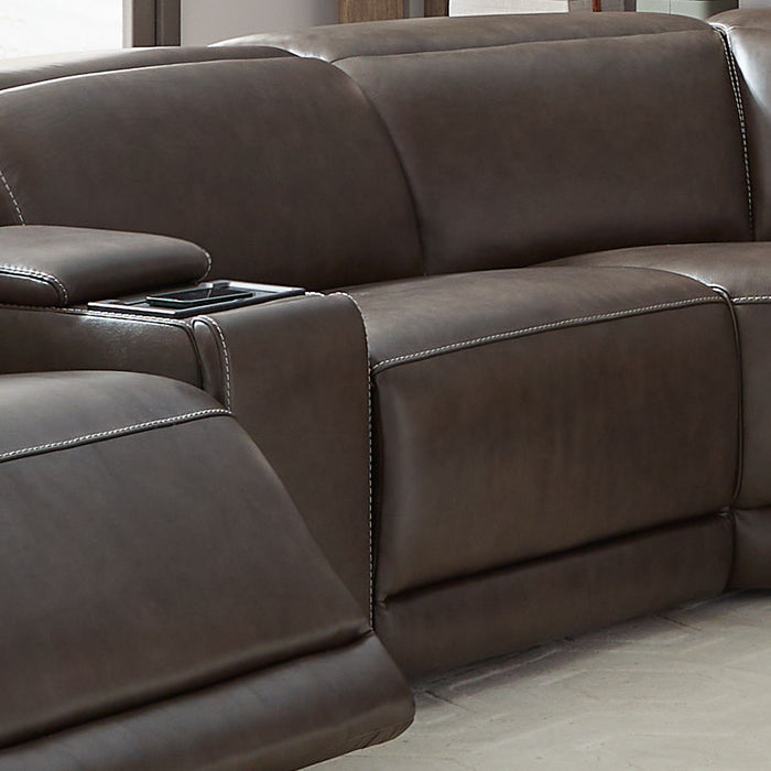 Deacon - Armless Chair - Boston Charcoal Leather