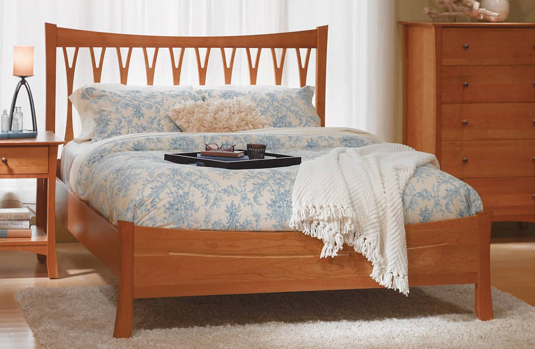 Colchester Wishbone Bed Low Footboard by 802 Furniture