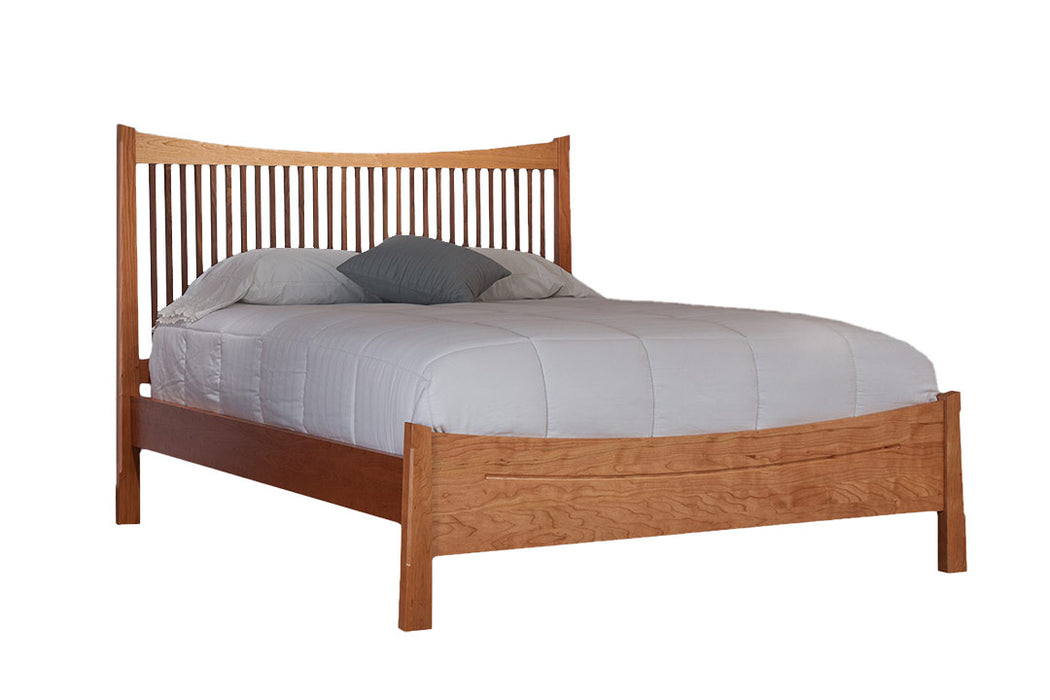 The Heritage Bed with Walnut Spindles by 802 Furniture