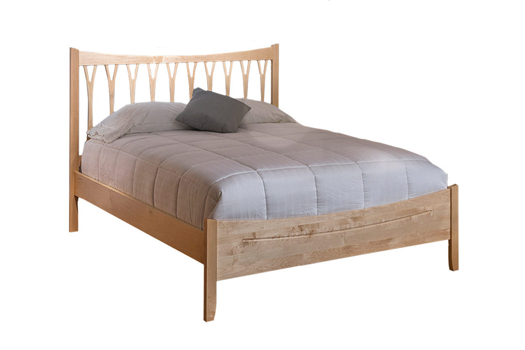 Waterbury Wishbone Bed with Low Footboard by 802 Furniture