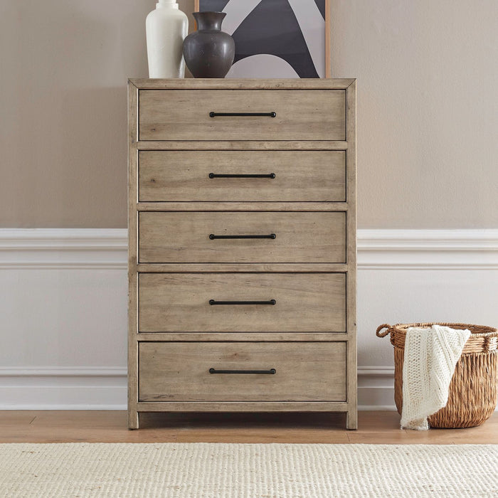 Proximity Place - 5 Drawer Chest - Brown
