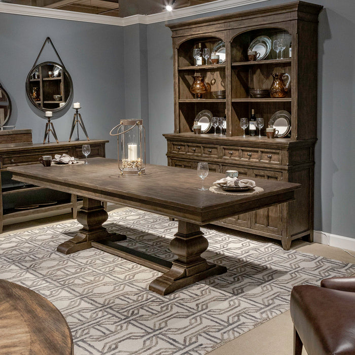 Paradise Valley - Trestle Table Top - Dark Brown