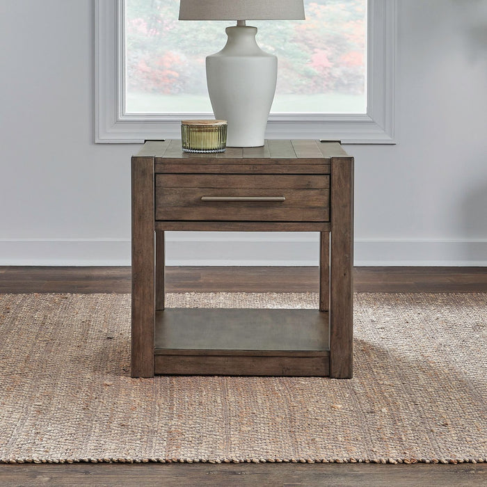 Broadmore - Drawer End Table - Brown