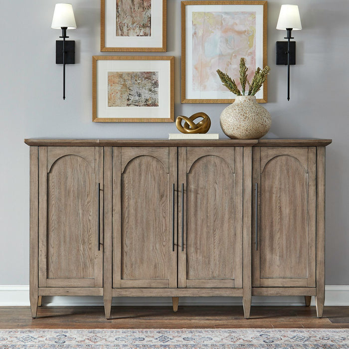 Pavilion - 4 Door Accent Cabinet - Brown