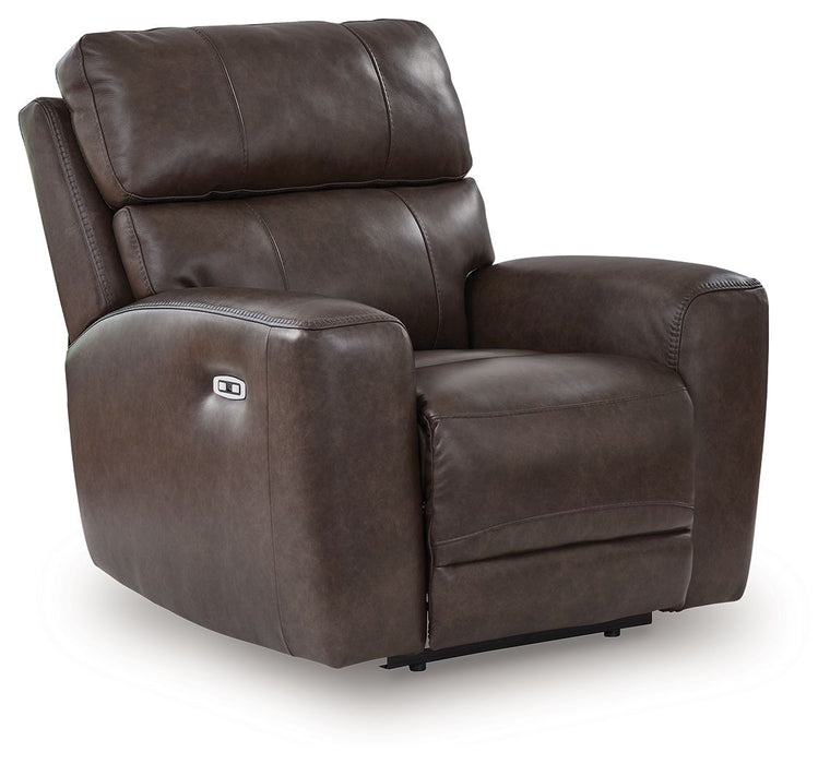Crossplex - Smoke - Power Recliner / Adjustable Headrest