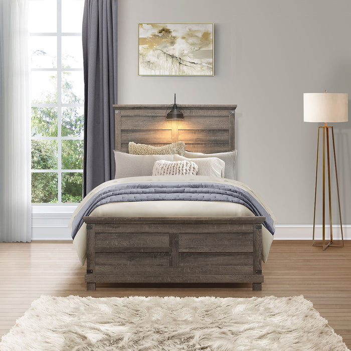 Lakeside Haven - Full Panel Headboard & Footboard - Dark Brown