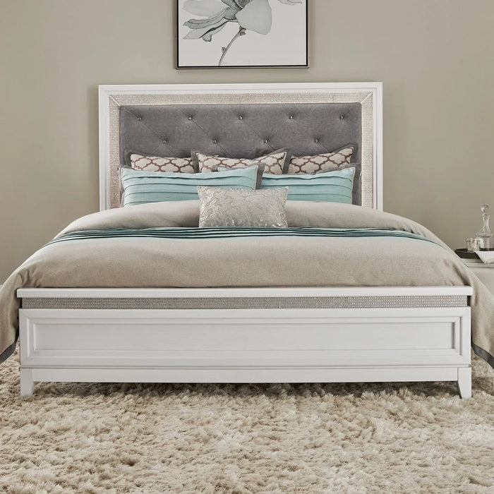 Reflections - California King Panel Bed Rails - White