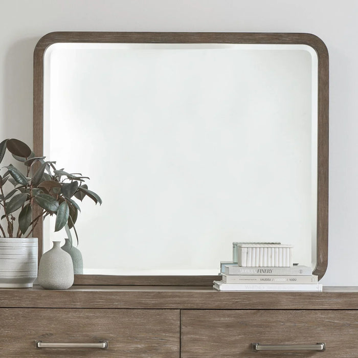 South Bend - Landscape Mirror - Brown