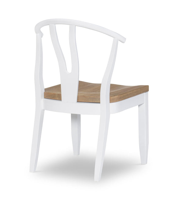 Franklin - Wishbone Back Side Chair (Set of 2) - Harvest Oak / Natural White