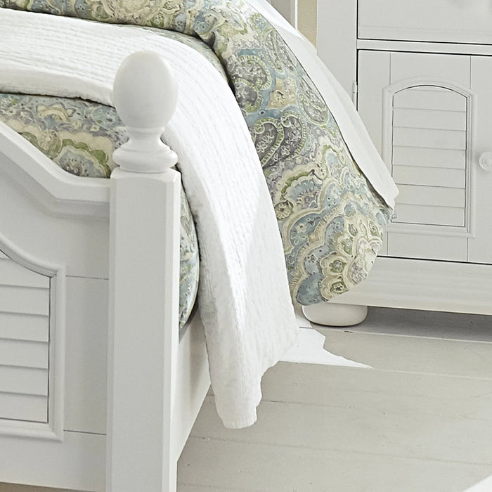 Summer House - California King Panel Rails - White