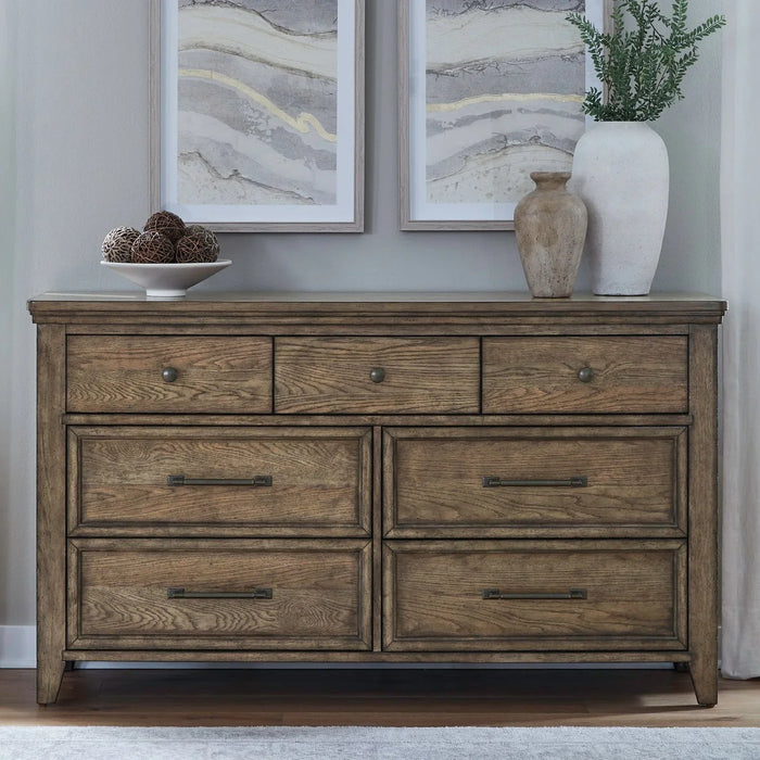 Carolina Park - 7 Drawer Dresser - Brown