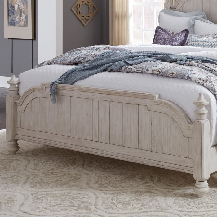 Farmhouse Reimagined - King Poster Footboard - White