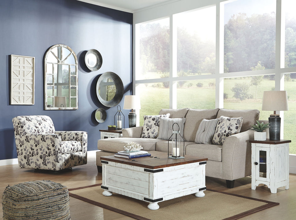 Abney - Swivel Accent Chair - Platinum