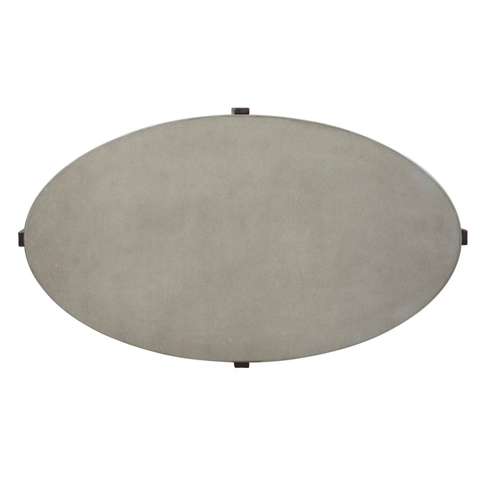 Cascade - Oval Cocktail Table - Dark Brown