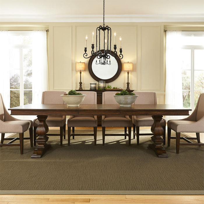 Armand - Trestle Table Top - Dark Brown