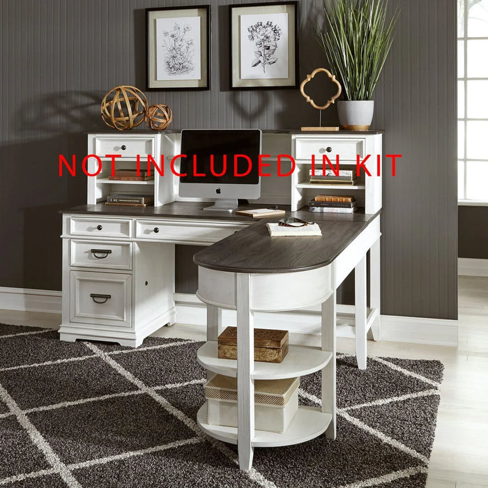 Allyson Park - Optional L Shaped Desk Set - White