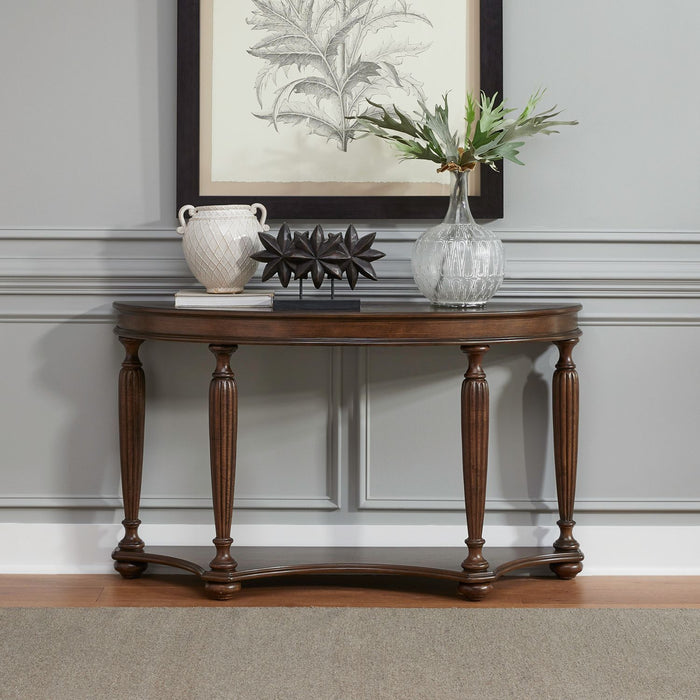 Allington - Demilune Sofa Table - Brown