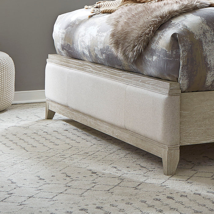 Belmar - Queen Upholstered Panel Footboard - Washed Taupe