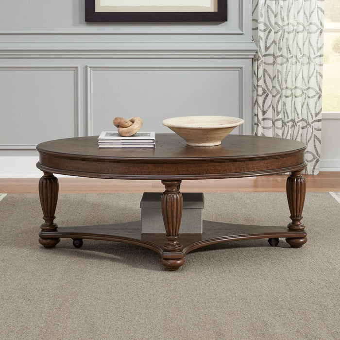 Allington - Oval Cocktail Table - Brown