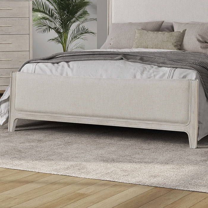 New Haven - Queen Upholstered Panel Footboard - White