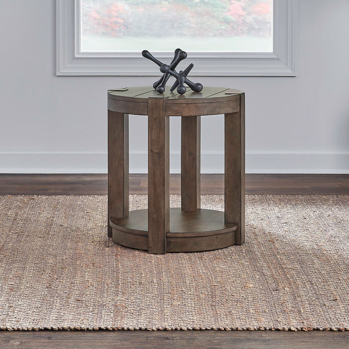 Broadmore - Round Chairside Table - Brown