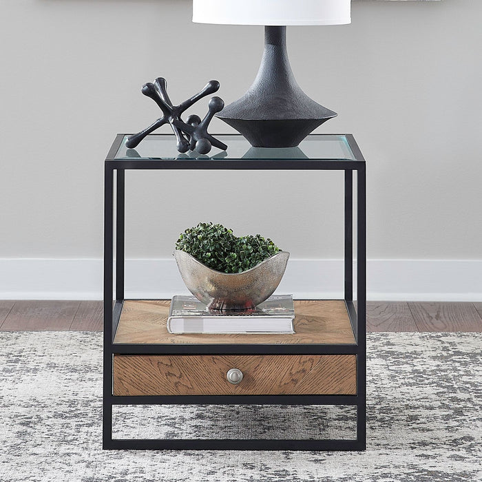 Bedford - Drawer End Table - Brown