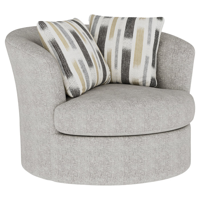 Myles - Swivel Chair - Overcast