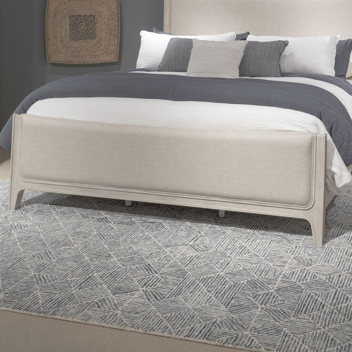 New Haven - King Upholstered Panel Footboard - White