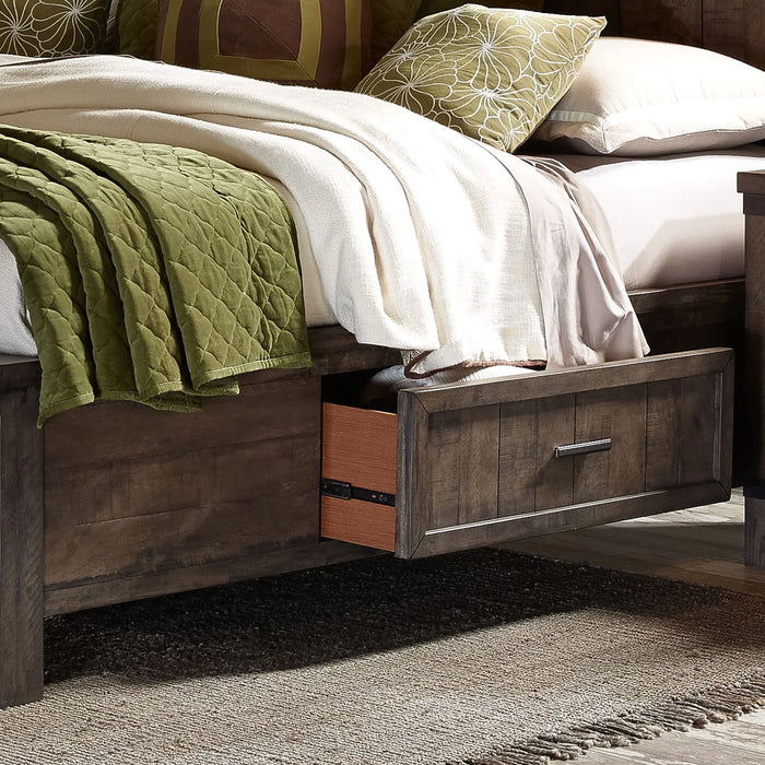 Thornwood Hills - One Sided Storage Rail - Dark Brown
