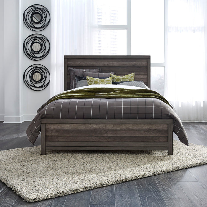 Tanners Creek - King Panel Headboard & Footboard - Dark Gray