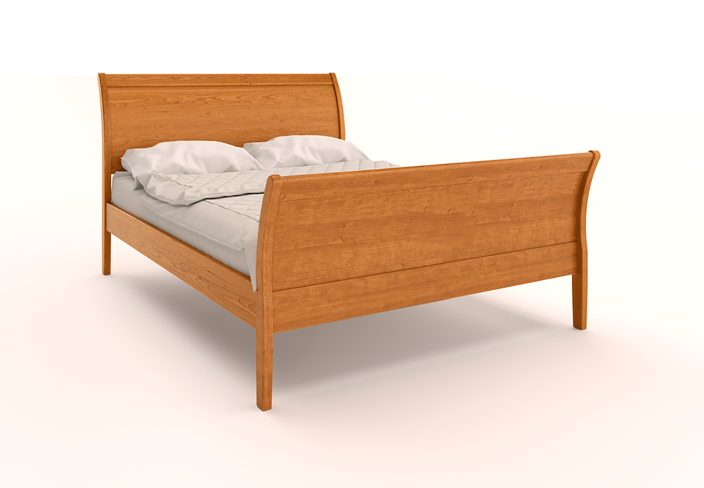 Burlington Sleigh Bed with High Footboard by 802 Furniture