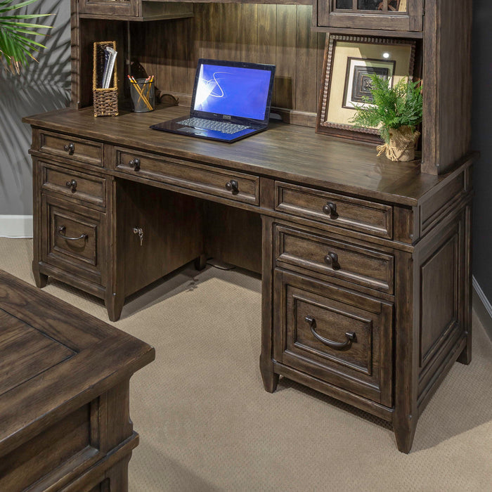 Paradise Valley - Executive Credenza Top - Dark Brown