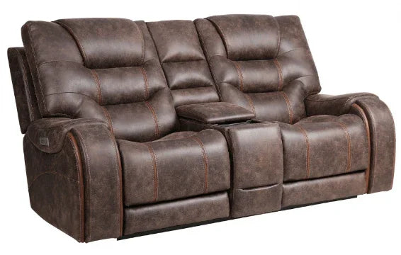 Canyon Walnut Power Reclining Loveseat by Warehouse M