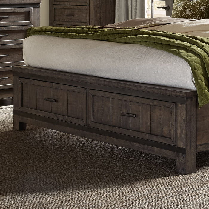 Thornwood Hills - King Storage Footboard - Dark Brown