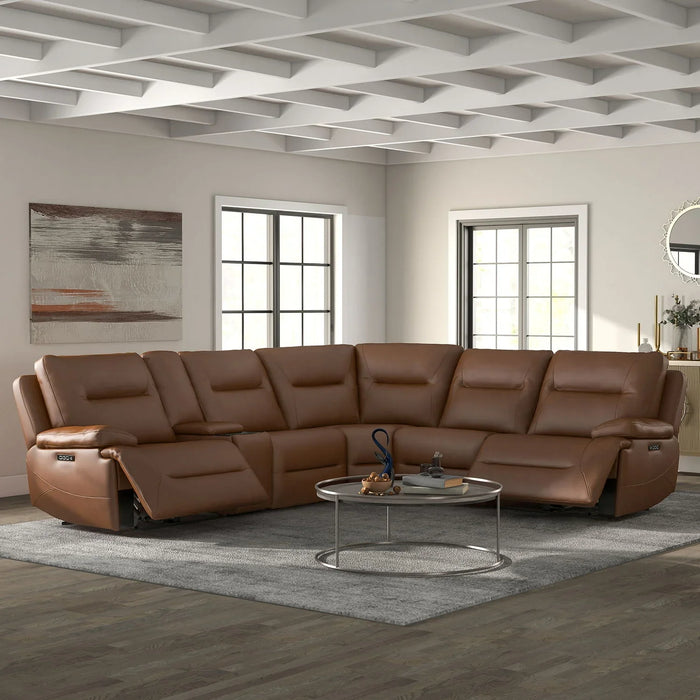 Cameron - Left Arm Recliner P3 & ZG - Saddle - Dakota Saddle Leather