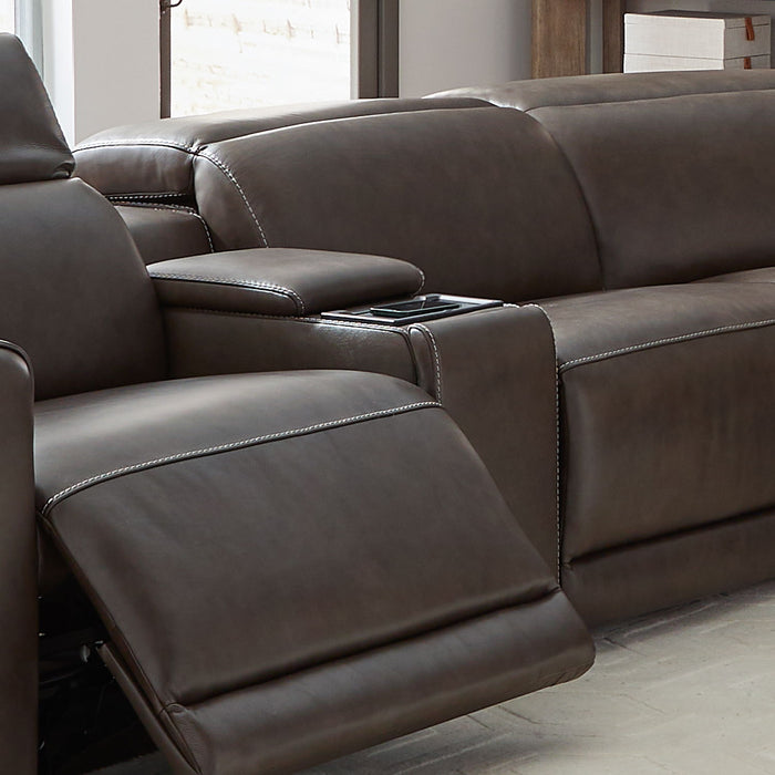 Deacon - Console - Boston Charcoal Leather
