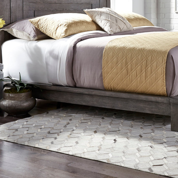 Modern Farmhouse - California King Platform Rails - Gray