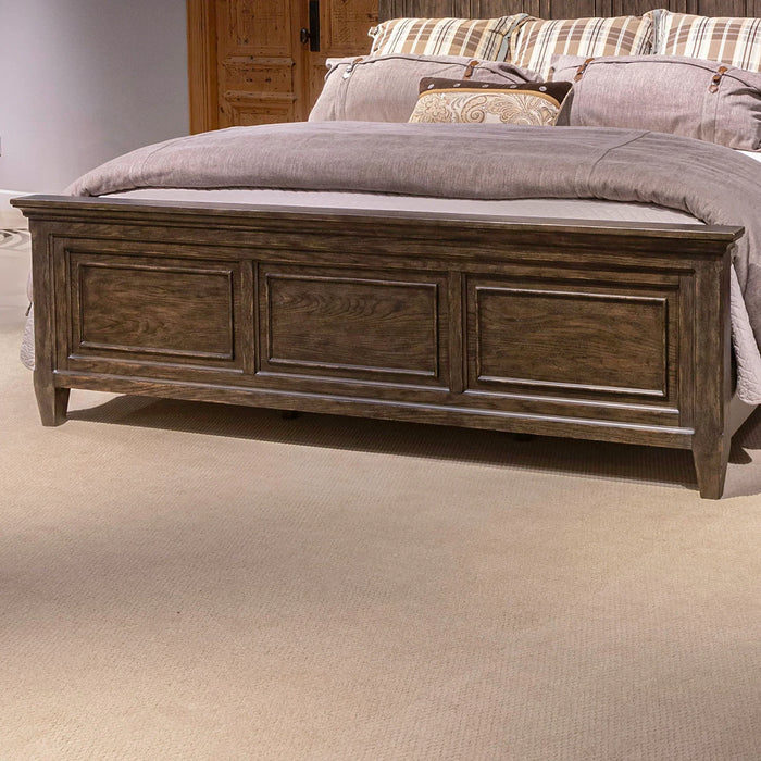 Paradise Valley - Queen Panel Footboard - Dark Brown