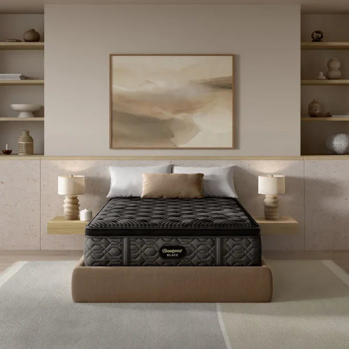 Black Series One 14.5" Plush Pillow Top Mattress by Beautyrest | Premium Foam, CertiPUR-US Certified