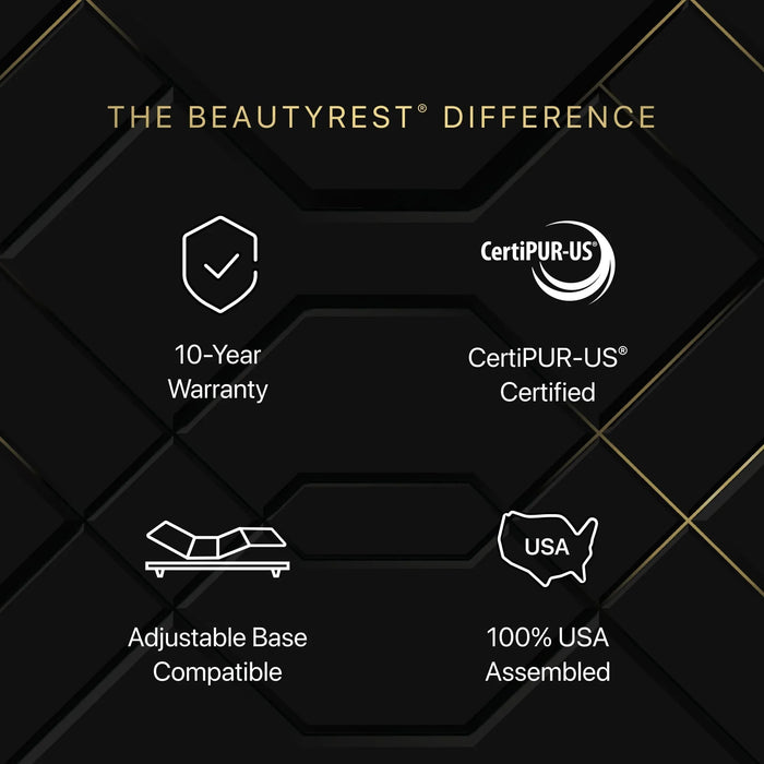Black Series Two 13.5" Hybrid Plush Mattress by Beautyrest