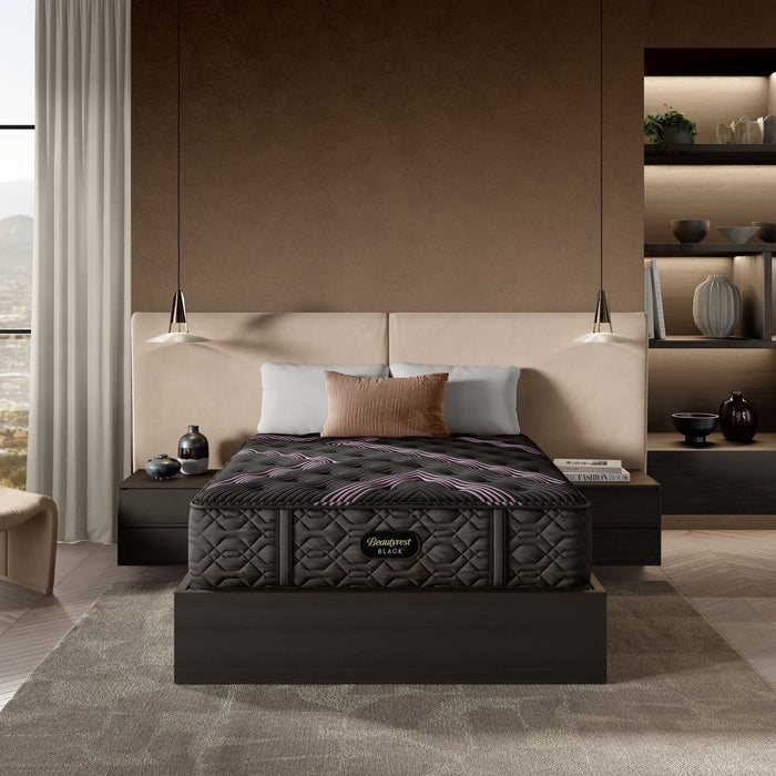 Black Series Two 15.25" Plush Mattress by Beautyrest | Luxury Innerspring, Micro Diamond Memory Foam