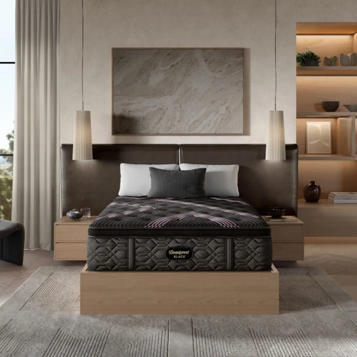 Black Series Two 16.25" Plush Pillow Top Mattress by Beautyrest | Cooling technology, CertiPUR-US Certified, Pressure Relief