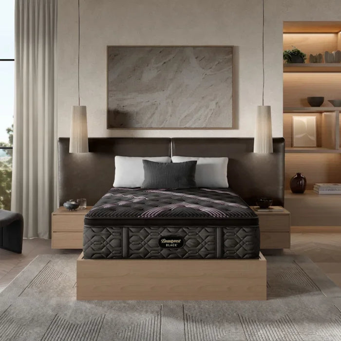 Black Series Two 16.25" Plush Pillow Top Mattress by Beautyrest | Cooling technology, CertiPUR-US Certified, Pressure Relief