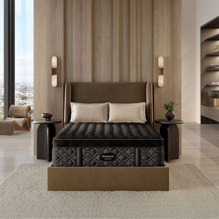Black Series Four 17.5" Firm Summit Pillow Top Mattress by Beautyrest | Motion Isolation, Memory Foam