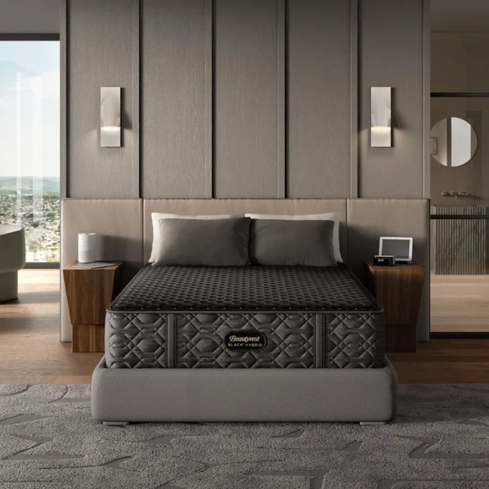Black Series Three 14.5" Hybrid Plush Mattress by BeautyRest | Cooling Technology, Pressure Relief