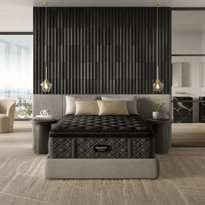 Black Series Three 16.25" Medium Pillow Top Mattress by Beautyrest | CertiPUR-US , Micro Diamond Memory Foam