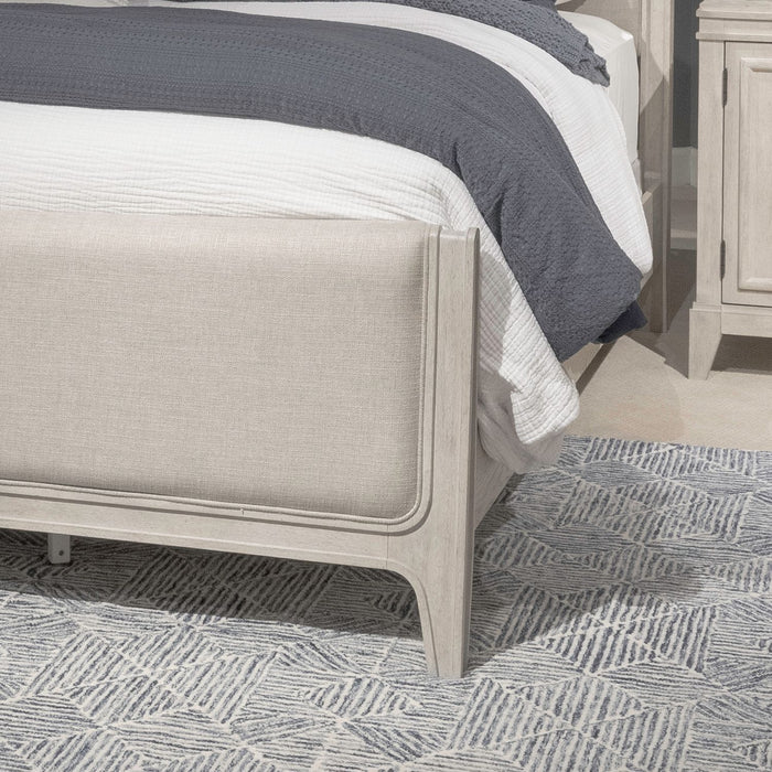New Haven - California King Upholstered Bed Rails - White